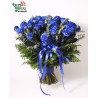 Bouquet of 50 Blue Roses