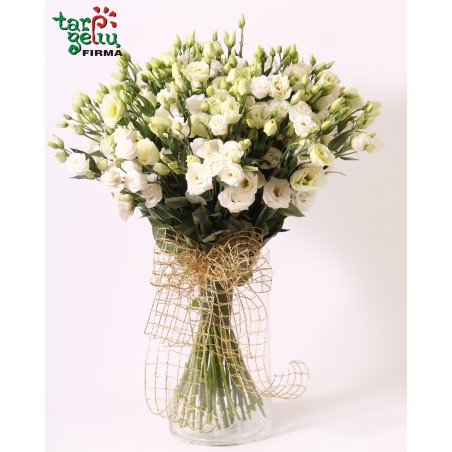 White Eustoma Bouquet